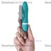 Vibrador de suave textura sumergible bcute celeste